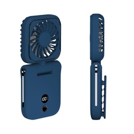 onovatpol Handheld Mini Fan, Clip on Hand Fan, Rechargeable Personal Fan with LED Display, 100 Speed Adjustable Pocket Fan, Portable Fan for Concert/Stroller/Travel/Makeup, Gift for Women (purple)