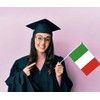Pack of 25 Italy Handheld Flag, Italian Decor Hand Held