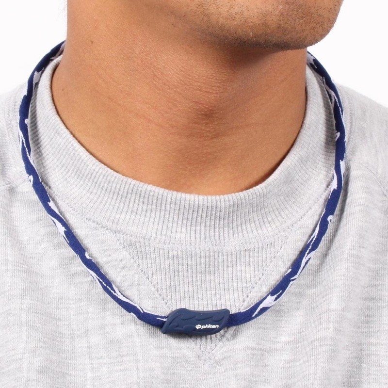 Phiten X30 Tribal II Titanium Necklace - Sport Necklace Permeated