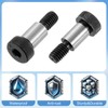 sourcing map Alloy Steel Hexagon Socket Head Shoulder Screws Bolts,