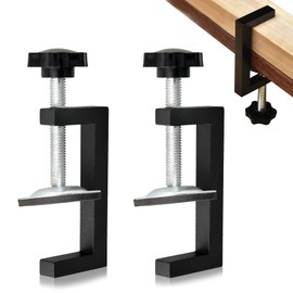 Pack of 2 C Clamp, Table Clamps, Screw Clamps, Clamping Range 10-57 mm, Screw Clamps, Carbon Steel, Universal Bracket, Carrier Clamp for Clamps & Tensioners, Woodworking, DIY
