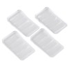 ZZRANYE Rubber Wedges Shims 4 Pack Table Wedge Clear Toilet