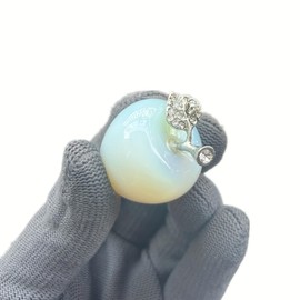 Sunshcat Synthetic Opalite 1.18 Inchs Apple Crystal and Healing Stone Statues,Room Decoration Christmas Decorations Thanksgiving Gifts Office Gifts Collectibles