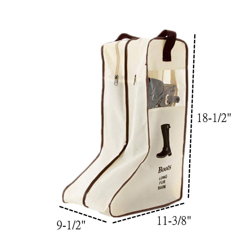 Portable 2 Pack Boots Storage,Tall Boots Storage/Protector Bag, Boots Cover