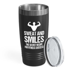 Personal Trainer Black Edition Viking Tumbler 20oz - Sweat And Smiles - Fitness Instructor Workout Coach Exercise Lover Cardio Lover Gym Coach