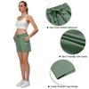 Ksmien Bermudas de algodón de punto para mujer con bolsillos