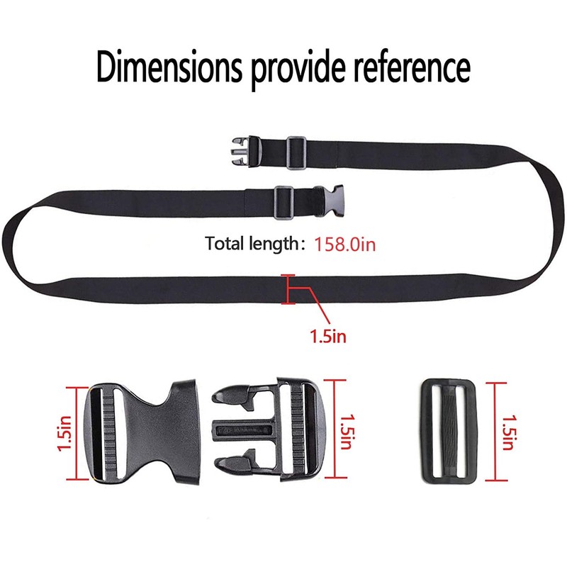 Premium Utility Straps with Quick Release Buckle Adjustable Heavy Duty