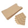 50PCS Bread Bag Kraft Paper Transparent Window Baked Food Packaging