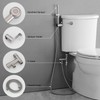 Greenspring Brushed Nickel Handheld Bidet Sprayer Attachment for Toilet Adjustable