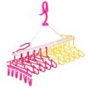 shangjin Kids 10 Rows Hangers, Laundry Hanger Rack, Removable, Foldable,