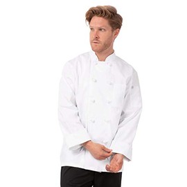 Chef Works unisex adult Bordeaux Coat chefs jackets, White, XX-Large US