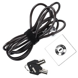 Computer Laptop Cable Lock, Tablet Lock Security Cable with Lock Base, Anti-Theft, Galvanized Environmental Protection, Computer Security Cable with Lock Base for