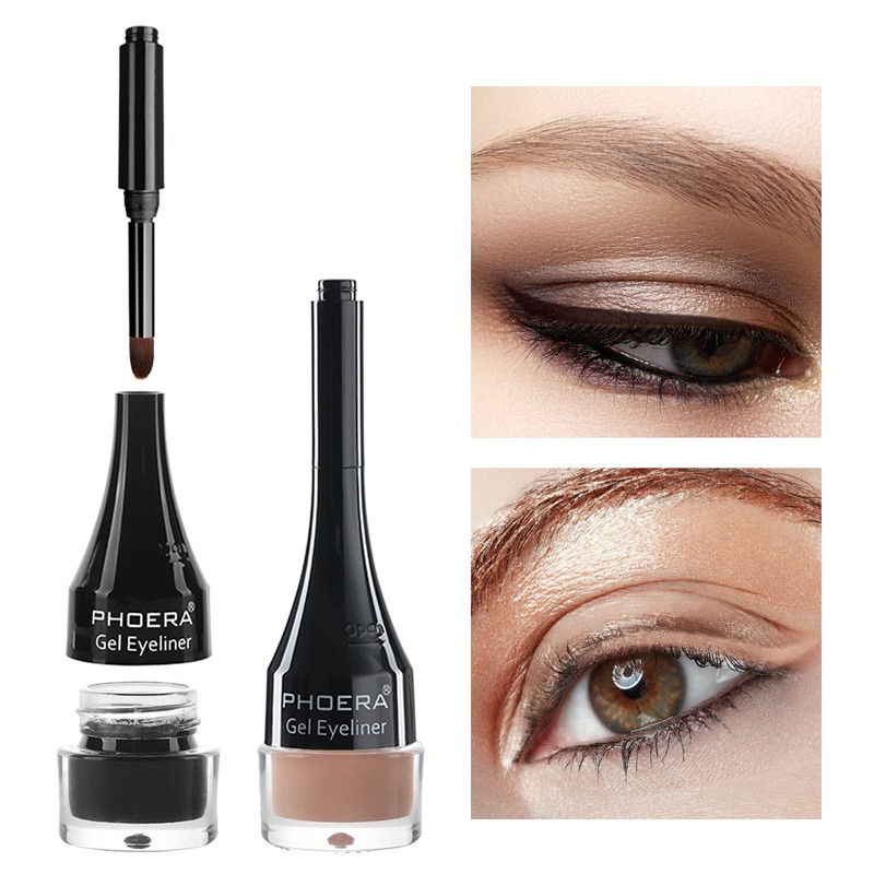 PHOERA GEL EYELINER LONG LASTING WATERPROOF SMUDGE PROOF 24H MAKEUP