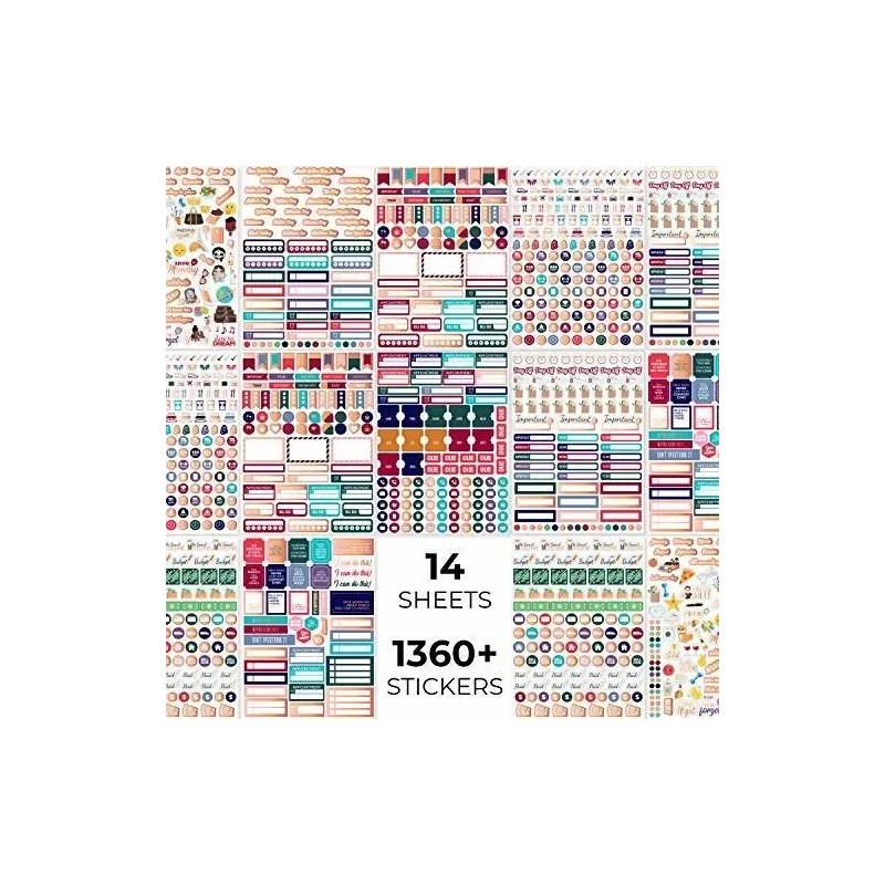 Clever Fox Planner Pegatinas Planificador Mensual Semanal Di