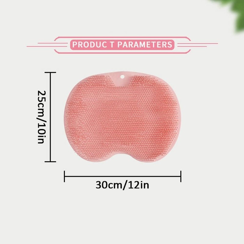 Alfombrilla de silicona exfoliante para pies y espalda, versión mejorada