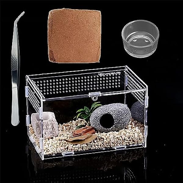 Micro Habitat Terrarium Enclosure Kit（4pc Set）,Jumping Spider Enclosure,Spider Enclosure,Tarantula Enclosure,