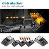 Partsam Replacement for Hummer H2 Cab Roof Lights Smoked Housing