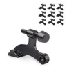 KOVOSCH 10 Pack Hinge Pin Door Stopper Black - Adjustable
