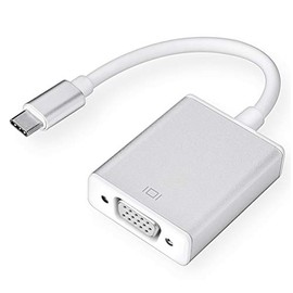 USB-C to VGA Adapter, Bincolo USB 3.1 Type C (Thunderbolt 3) to VGA Converter Compatible with MacBook Pro, New MacBook, MacBook Air 2018, Dell XPS 13/15, Surface Book 2 and More