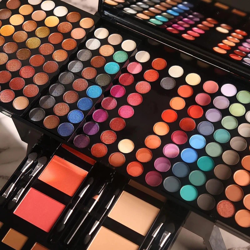 Traje De Maquillaje Femenino 132 Piezas Y Estuche