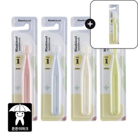 Baby Toddler Children's Toothbrush 4-Pack Stage 1/2 (Random Color) / 아기 유아 어린이칫솔 4개 12단계(색상랜덤)