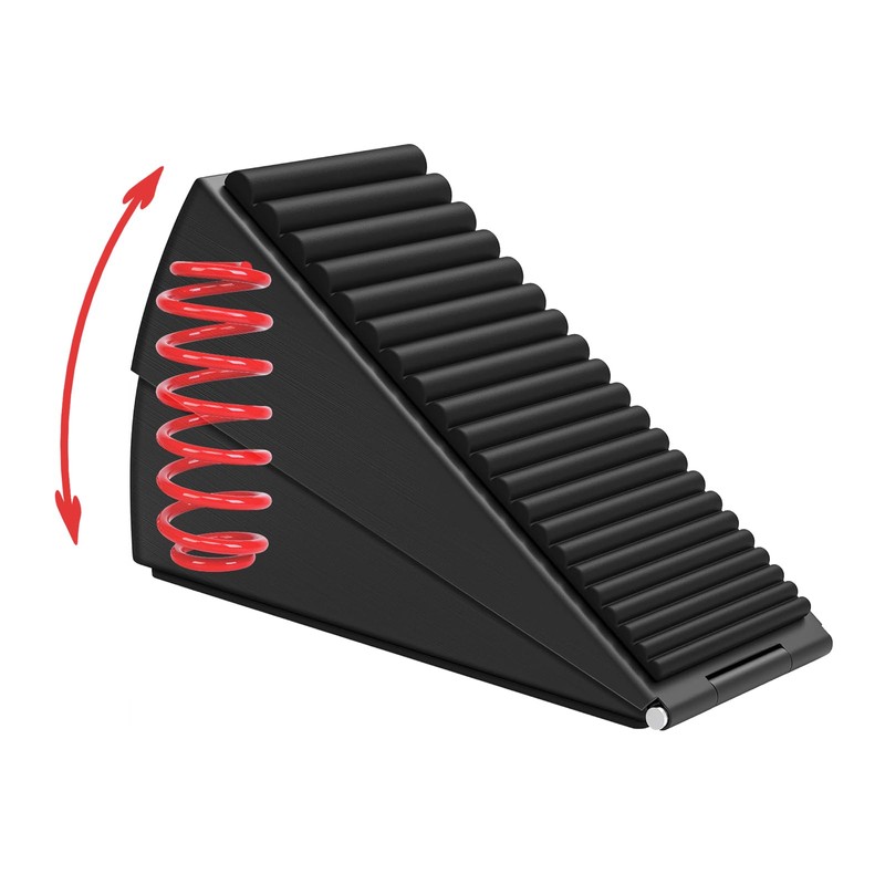 Heavy Duty Door Stopper,3 Inch High Large Adjustable Spring Door