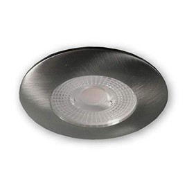 LICHT DISCOUNT Dimmable LED Recessed Spotlight, Step Dimming, Dimming without Dimmer, 3 Levels Dimming Possible 100/50/10%, Recessed Spotlight, 230 V, Neutral White, 7 W, Brushed Aluminium