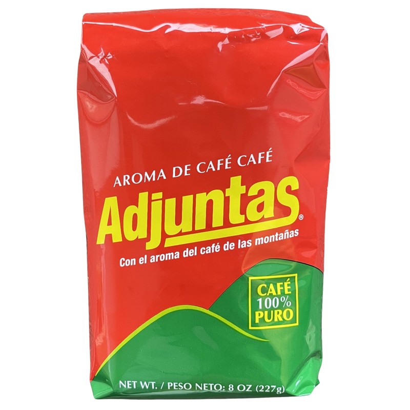 Adjuntas Ground Coffee, 100% Pure, Medium Roast, 8 Ounce (Pack