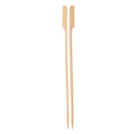 BambooMN 10.6" Bamboo Paddle Cocktail Fruit Sandwich Food Picks Skewers for Catered Events, Holiday's, Restaurants or Buffets Party Supplies, 100 Pieces