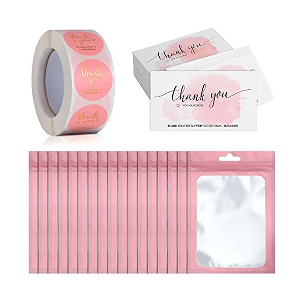620 Pieces Thank You Cards and Stickers Set Thank You