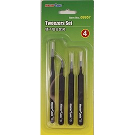 WWS Trumpeter Tools - Set of 4 Precision Tweezers WWST11 09957