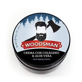 Woodsman - Crema Facial Anti Edad Con Colgeno Y Aloe Vera  Revitaliza  Hidrata  Tonifica Rostro (75 gr)                                               