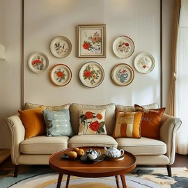 KAHIT 4 Inch Plate Hangers 12 Pack Plate Hangers for The Wall Suitable for 4-5 Inch Plate Wall Hangers for Display Invisible Decorative Plate Hooks for Hanging