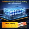 500W Led Work Light Rechargeable,42000MAh Solar Portable Light, 42000LM Magnetic