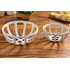 Mud Pie Ceramic Fruit Basket Set, Small 2 1/2" x