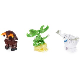 BAKUGAN Starter 3 Pack Special Attack Nillious Titanium Dragonoid Bruiser Custom Action Figure Collectible Cards Kids Toys for Boys and Girls
