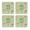 English Tableware Co. Bee Happy Set of 4 Coasters