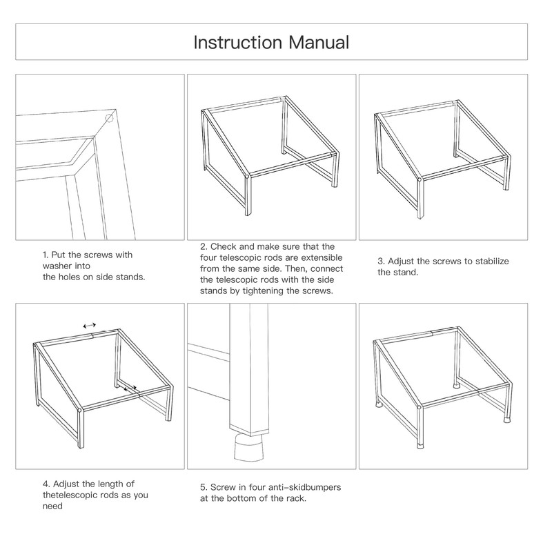 CURTA 1-Tier Inclined Organizer Shelf, 18-8 Stainless Steel, Hotel Pan