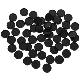 DIYEAH Pack of 55 Black Plastic Discbound Discs for Loose Sheets Discbound Expansion Discs Bookbinding Discs for DIY Notebooks and Planner Home Office Supplies