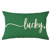 Ogiselestyle St Patricks Day Lucky Green Throw Pillow Cover, 12