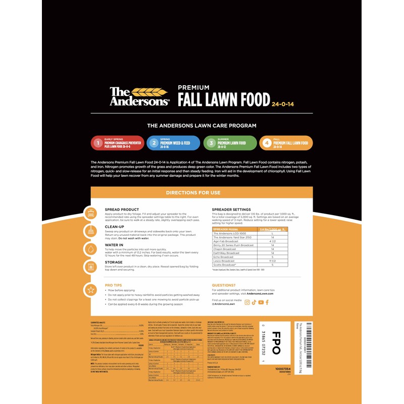 The Andersons Lawn Program | Full Season Fertilizer Program |