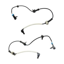 KarParts360 For Chevy Express 2500/3500 2003-2017 ABS Speed Sensors Driver and Passenger Side | Pair | Front | Blade Type | Female Connector | Wheel Mounted | Bolt Mounting Type | With Wiring Harness