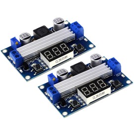 TECNOIOT LTC1871 DC Step Up Booster Converter 3-35 VDC to 3.5-35 VDC LED Voltmeter Pack of 2