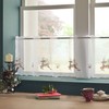 Alan Symonds Christmas Reindeer 24" Kitchen Net Cafe Curtain Panel