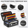 supply depot Fireproof Document Box,Fireproof and Waterproof Document Safe,Portable File