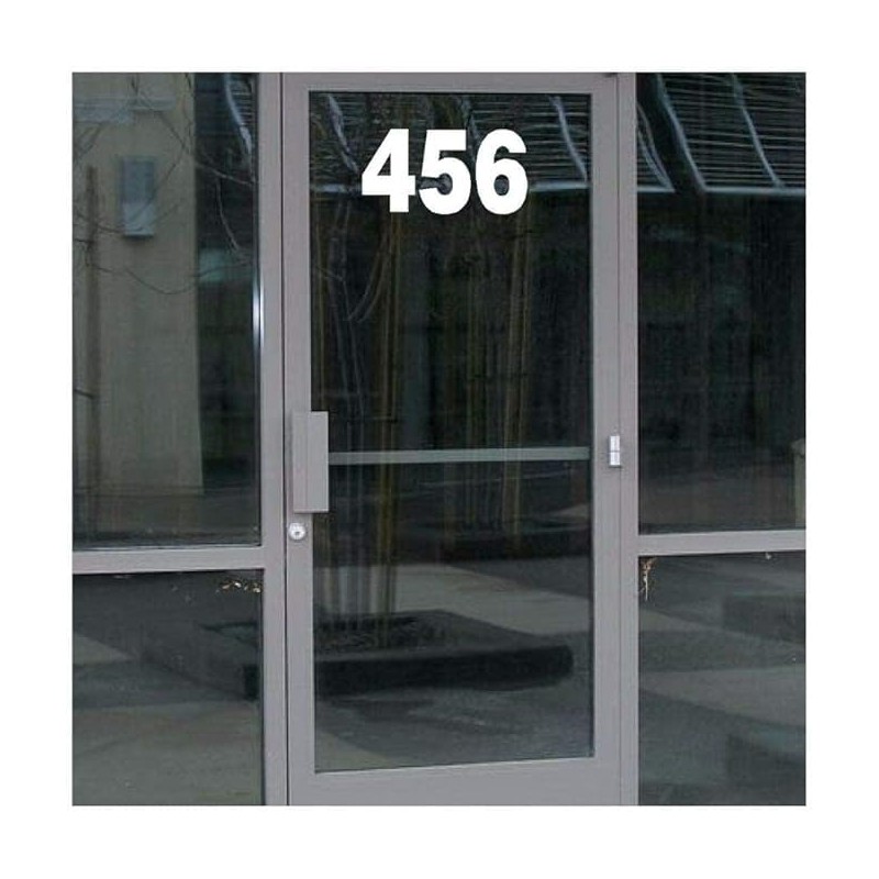 0-9 Numbers Gray Vinyl Sticker Decals Set of 40 Choose