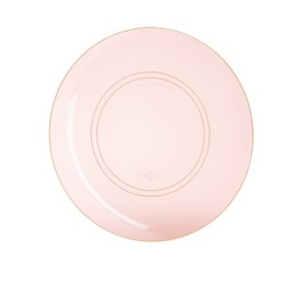 LUXE PARTY NYC Plastic 30 Pack Dinnerware Plates | Disposable|10.25"| Dinner Plate|Partyware| Party Supplies | Holidays | Rose and Gold