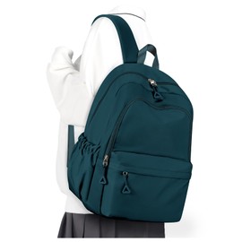 winspansy School Backpack for Women School Bags for Girls Boys Kids Rucksack Waterproof Lightweigh Simple Cute Casual Daypack 14 Inch Laptop Backpack for College Work -Peacock Blue