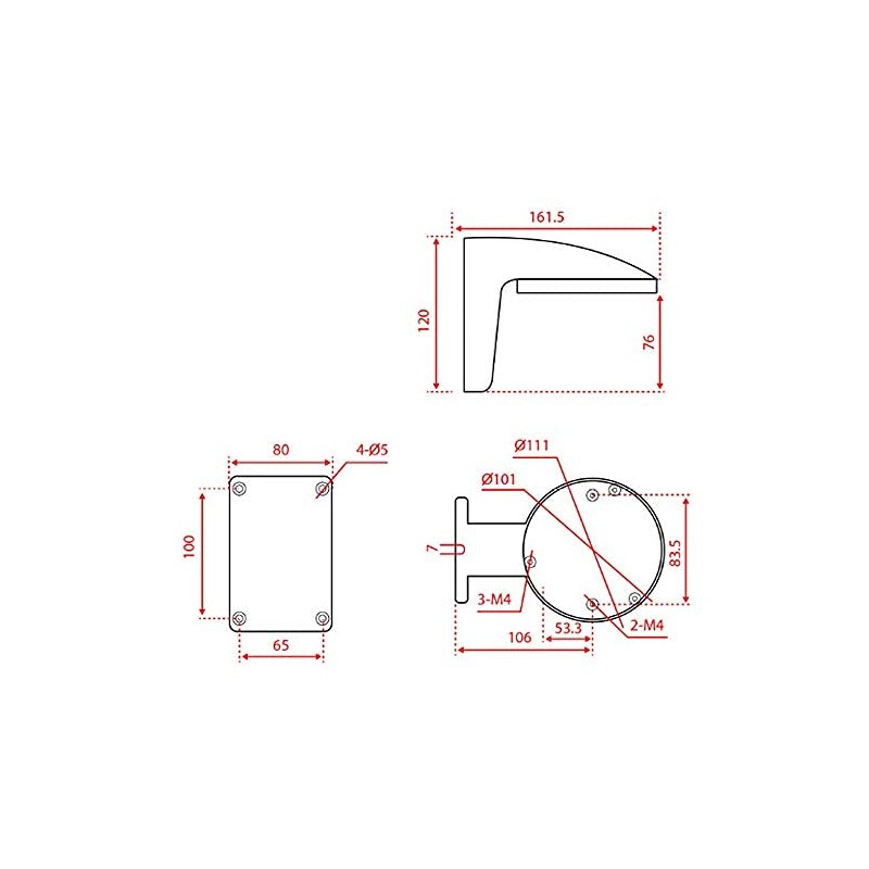 Hikvision Digital Technology DS-1280ZJ-S - Accesorio para cámara de seguridad