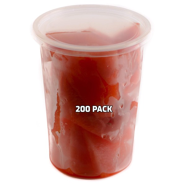32oz Plastic Deli Food Storage Containers with Lids 200 Count